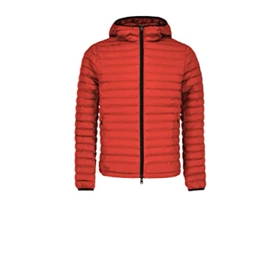 Imagen de ECOALF Cazadora Hombre Atlantantalf, de Poliéster Reciclado, Relleno Fellex, Impermeable, Cómoda y Ligera, Chaqueta Hombre, Talla XL, Color Naranja Brillante