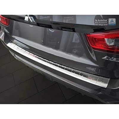 Imagen de Avisa Protector del Parachoques Trasero Inoxidable Compatible con Mitsubishi ASX 2017 2019 &#039;Ribs&#039;