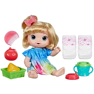 Imagen de Baby Alive Muñeca Fruity SIPS Apple BLDH, Color, M (Hasbro 5010996116536)