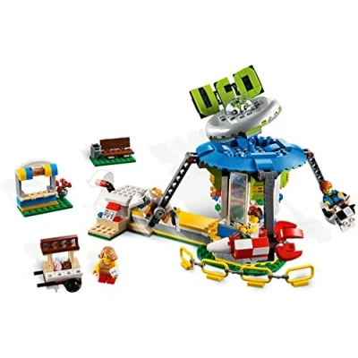 Imagen de LEGO Creator Tiovivo de la Feria Nuevo Juguete construcción 3 en 1 para Crear Distintas Atracciones (31095) , Color/Modelo Surtido
