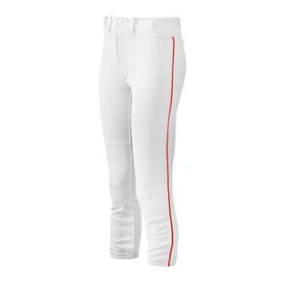 Imagen de Mizuno Ribeteado Mujer Pantalón con cinturón M, Blanco y Negro