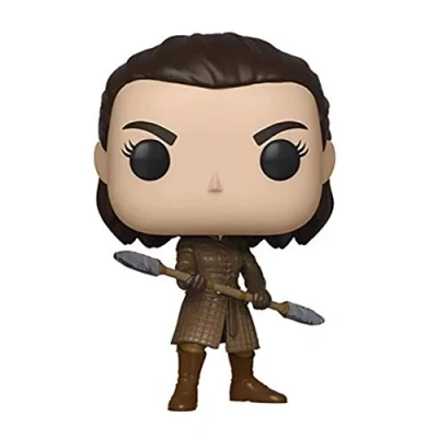 Imagen de Funko POP! TV: GoT Arya Stark Con Two Headed Spear Game Of Thrones Figuras Miniaturas Coleccionables Para Exhibición Idea De Regalo Mercancía Oficial Juguetes Niños Y Adultos