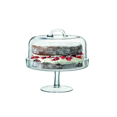 Imagen de LSA International Serve SZ23 Soporte para pasteles y campana, 26.5 25 cm de diámetro, transparente