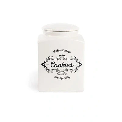 Imagen de Excelsa Fine Quality Tarro para Tartas, Cerámica, Blanco Marfil, Capacità: 3 litri