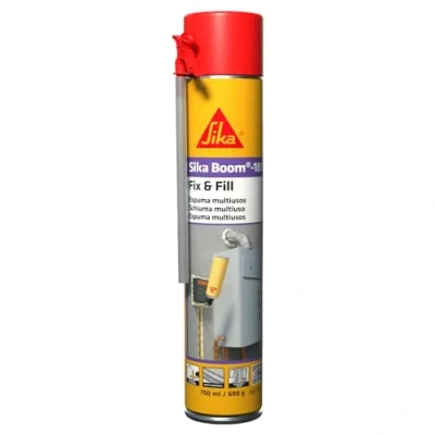 Imagen de Sika Espuma expansible Boom 180 de poliuretano autoextensible uso general Aplicada con boquilla Fácil aplicación Multiusos Interior y exterior 750ml