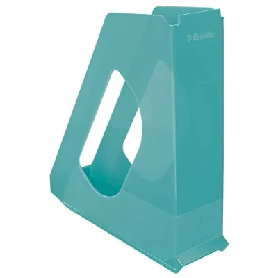 Imagen de Esselte Revistero, Organizador Tamaño A4 para Documentos, Catálogos y Folletos, Casa Oficina, Diseño en Relieve, Gama Colour&#039;Breeze, Azul, 626279