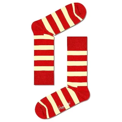 Imagen de Happy Socks Stripe Rojo Calcetines, Unitary HS492, 41 46 Unisex Adulto