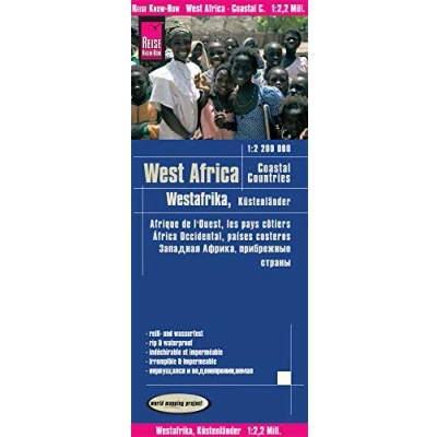 Imagen de África Occidental Sahel 1: 2.200.000 impermeable: reiß und wasserfest (world mapping project) (Africa West, Coastal countries (1:2.200.000): from Senegal to Nigeria)