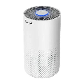 Imagen de Purificador de aire con filtro hepa H13 y carbón activado, Algodón antibacteriano elimina el 99,99% las alergias, CADR 130m3/h hasta 20 m², Temporizador apagado. Sensor calidad del