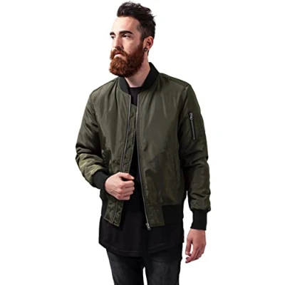 Imagen de Urban Classics 2TONE Bomber Jacket Chaquetas bomber, Hombre, Talla: Medium, Darkolive/black