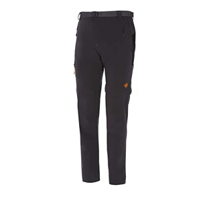 Imagen de Izas Pantalón de Senderismo para Hombre Trekking Desmontable Repelente al Agua y Transpirable Tejido Impermeable Elástico Secado Rápido Kobuk II Gris Oscuro XXL