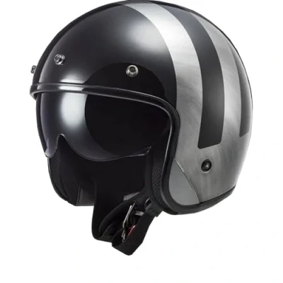 Imagen de LS2, Casco Moto Jet BOB II LINES Gloss Black Jeans, XXL