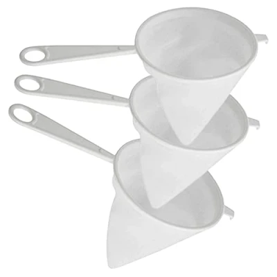 Imagen de MGE 3x Colador de Tela Franela Mini Para Porciones Individuales Cocina Set 3 14 cm