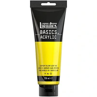 Imagen de Liquitex Basic Acrylic Tubo De Pintura Acrílica, 250 ML, Amarillo (Tono Cadmio Claro Nuevo)