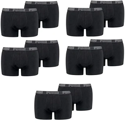Imagen de Puma Calzoncillos tipo bóxer para hombre, paquete de 4, 420 True Blue, L