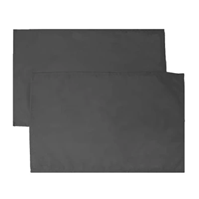 Imagen de JEMIDI Manteles Individuales para Exteriores, Impermeables, 2 Unidades, Color Antracita
