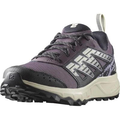 Imagen de Salomon Wander Zapatillas de Trail Running y Senderismo para Mujer, A punto el aire libre, Comodidad mullida, Sujeción del pie segura, Moonscape, 36