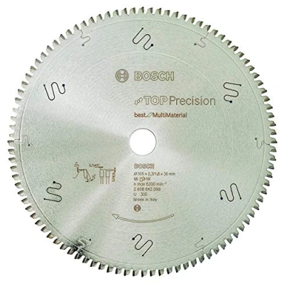Imagen de Bosch 2 608 642 099 Hoja de sierra circular Top Precision Best for Multi Material 305 x 30 2,3 mm, 96 (pack 1)