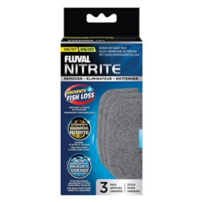 Imagen de Fluval Almohadilla Elimina nitrato filtros 107/207, 3 uds