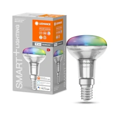 Imagen de LEDVANCE Smart+ Wifi E14 Spot 3W 210lm 827 865 Ajustable Blanco RGBW Reemplazo 25W