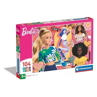 Imagen de Clementoni Barbie Supercolor Puzzle Infantil De 104 Piezas, para Niños 6 8 Años, Desarrolla La Concentraciòn Mentàl Y Logica, 25753, Multicolor