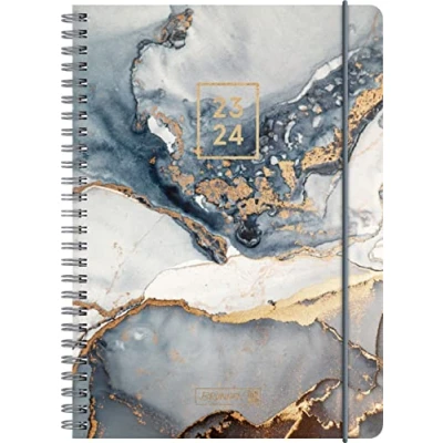 Imagen de BRUNNEN Gestone Agenda Planificador Semanal Escritorio 20232024, A5, 2 páginas, 1 semana, multicolor