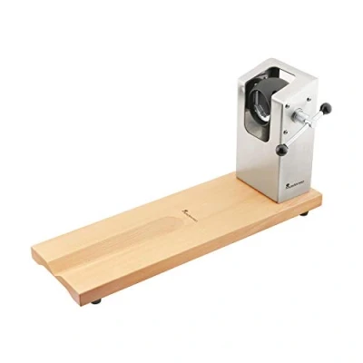 Imagen de Bergner Q3454 Jamonero 62x30 cm colección Masterpro, Madera/Acero Inoxidable, Cromado