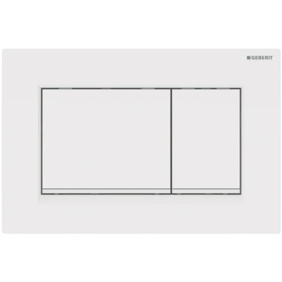 Imagen de Geberit, Sigma30 115.883.11.1 Placa de control para enjuague a 2 cantidades, color blanco mate 115883111