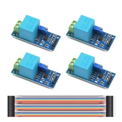 Imagen de 4 unidades ZMPT101B Active Single Phase Voltage Transformador Módulo de Tensión, 5 30 V Sensor Terminal Salida Activo