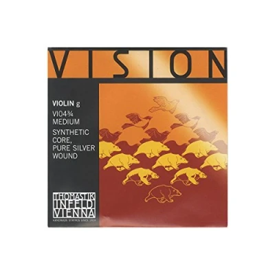 Imagen de Thomastik cuerda para violín 3/4 Vision Sol núcleo sintético, entorchado en plata pura, medio