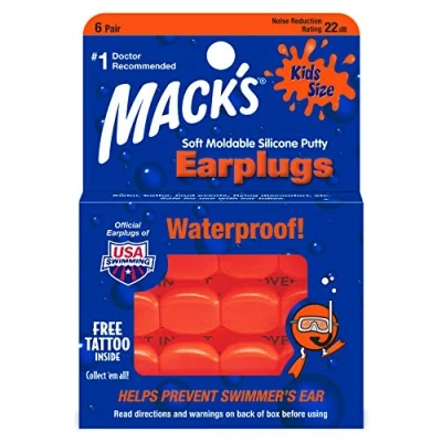 Imagen de Mack&#039;s Pillow Soft, Sargento De Barra Niños, Naranja, 6 Pares 1 Paquete
