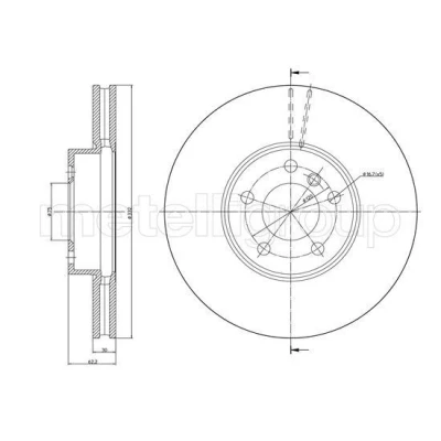 Imagen de Disco de freno METELLI 23 1300C