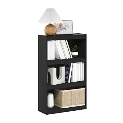 Imagen de Furinno Jaya Home Improved Librería Estantería Ajustable de 3 Niveles, Madera Negra