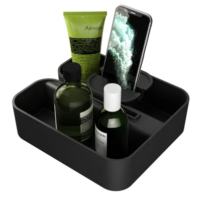 Imagen de Tiger 2 Store Cesta de ducha acoplable Negro