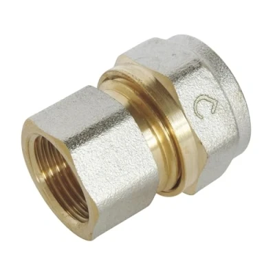 Imagen de SOMATHERM FOR YOU / 3717 16 12 Compresión recta de acoplamiento para tubo Ø16 Multilayer hembra 12/17 (3/8 &#039;&#039;)
