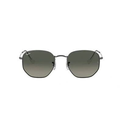 Imagen de Ray Ban Hexagonal Polarizzato Gafas de sol, Talla: 51, Gunmetal