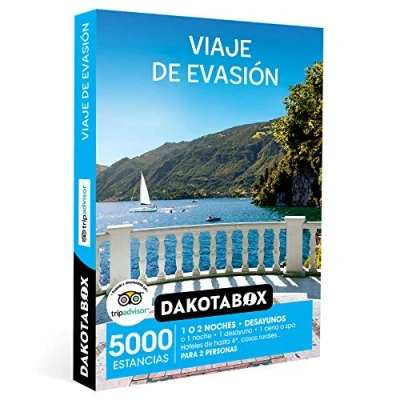 Imagen de DAKOTABOX Caja regalo hombre mujer pareja idea de Viaje evasión 5000 estancias en hoteles hasta 4*, casas rurales, hospederías y mucho más