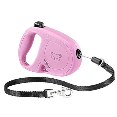 Imagen de Ferplast Correa retráctil para Perros medianos Flippy One Cord S, Cuerda Extensible 4,5 m, máx 12 kg, Rosa
