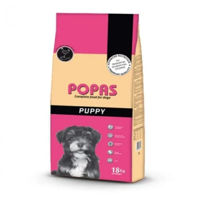 Imagen de Pienso para Cachorros de Pollo POPAS Puppy Todas Las Razas Saco 18 Kg
