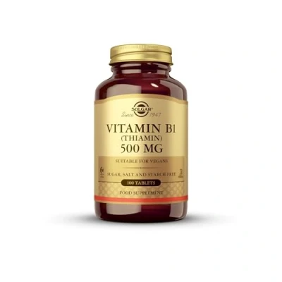 Imagen de Solgar Vitamina B1 (Tiamina) 500 mg Comprimidos Envase de 100