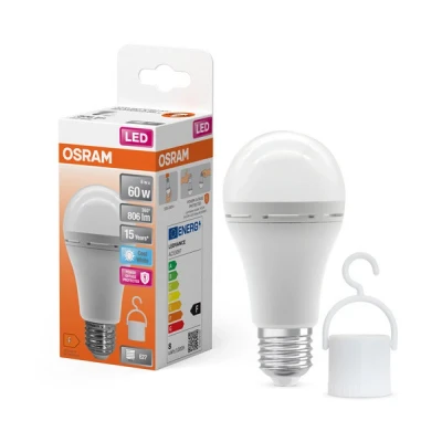 Imagen de OSRAM lámpara LED de camping con batería recargable integrada, tan brillante como las lámparas tradicionales 60W, luz blanca fría(4000K),ideal también para jardín o iluminación emergencia