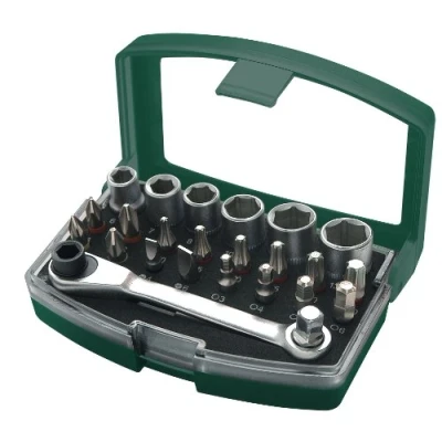 Imagen de Mannesmann M29700 Puntas y juego de llave vaso, 24 piezas