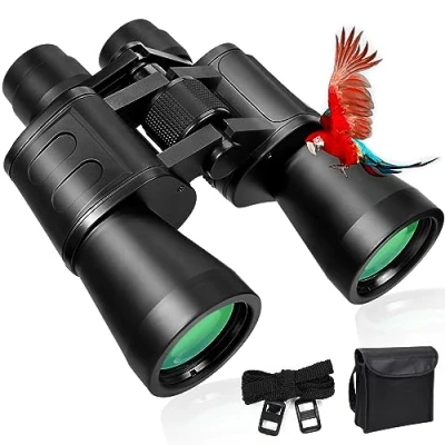 Imagen de 10 x 50, de Alto Rendimiento, Binoculares Compactos Portátiles, visión Nocturna para Observación Aves, Estrellas, Viajes, Turismo, Deportes al Aire Libre, Conciertos, Caza