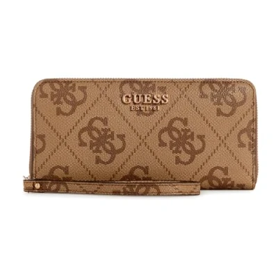 Imagen de GUESS Eliette Logo Zip Around Wallet L Latte