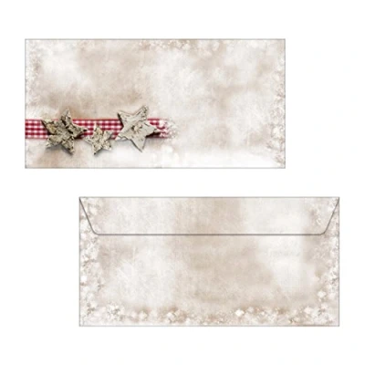 Imagen de SIGEL DU049 Sobres navideños para Navidad, Winter Chalet, formato DL (105x210 mm), 25 unidades