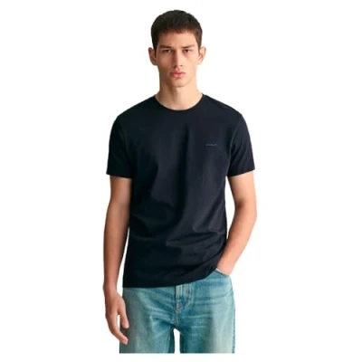Imagen de GANT Contrast LOGO Camiseta básica, Hombre, Talla: Medium, Black