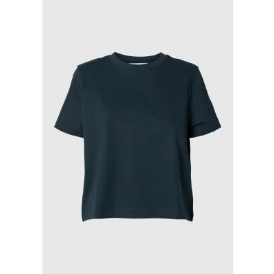 Imagen de Selected Femme BOXY FIT Camiseta básica, Mujer, Talla: Medium, Dark sapphire