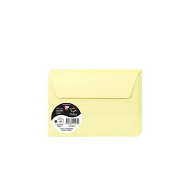 Imagen de Clairefontaine 5456C Un Paquet de 20 Enveloppes Pollen Format C6 (11,4x16,2cm) 120g Auto Adhésives Canari