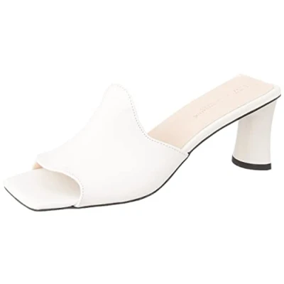 Imagen de L37 HANDMADE SHOES Love Me Now, Sandalia de tacón Mujer, Blanco, 39 EU