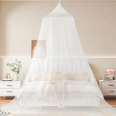 Imagen de FYZSJWL Dosel de Cama Mosquitera, Mosquitera Matrimonio,Mosquitera para Cama,Mosquito Net,Dosel Mosquitero Viajes,Cama Doble, Individual, Cuna o Infantil